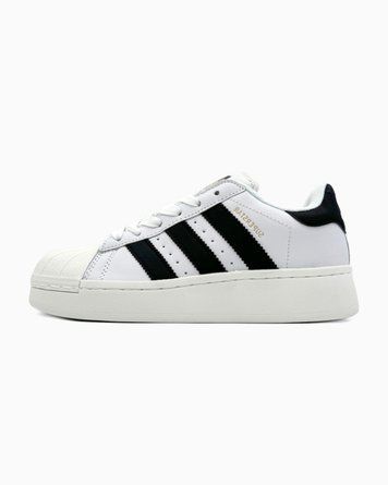Adidas Superstar 2W White Black Plarform ad-16565-38 фото