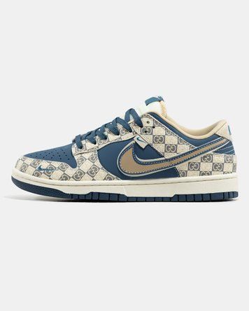 Nike SB Dunk Low x Gucci Beige Blue nk-23709-40 фото