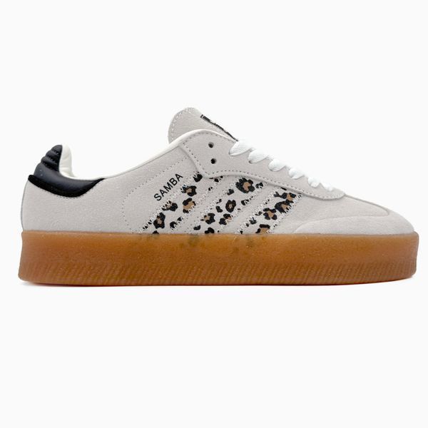 Adidas Samba XLG Beige Leo Black Gum Sole Platform ad-18507-37 фото