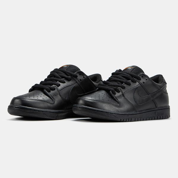 Nike SB Dunk Low Total Black Leather nk-19998-36 фото