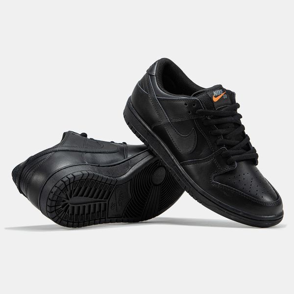 Nike SB Dunk Low Total Black Leather nk-19998-36 фото