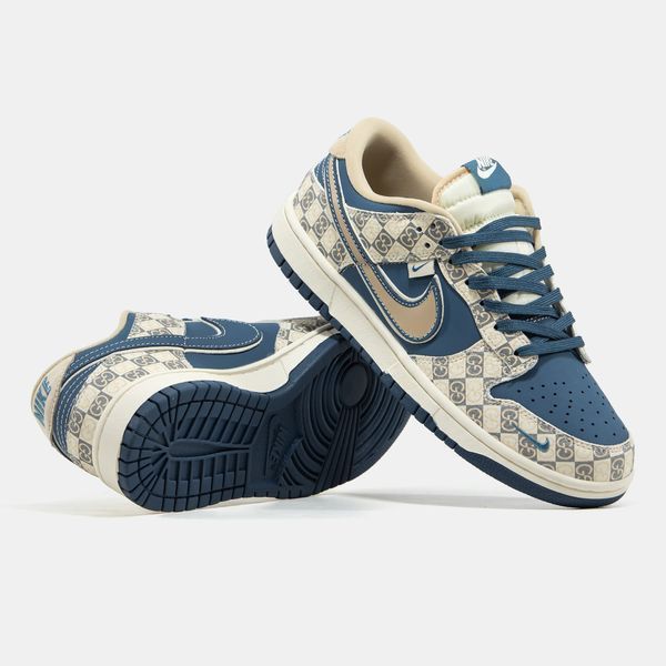 Nike SB Dunk Low x Gucci Beige Blue nk-23709-40 фото