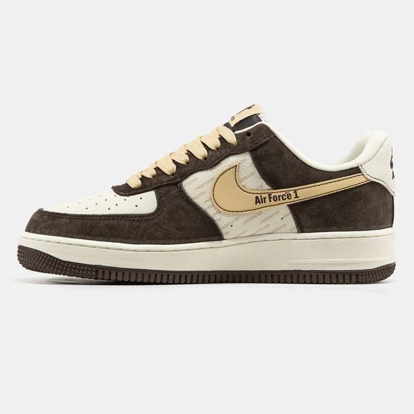 Nike Air Force 1 x Undefeated Brown Beige nk-24173-41 фото