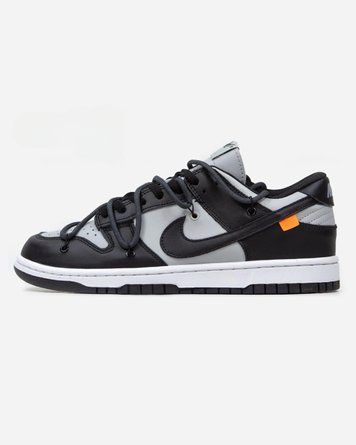 Nike SB Dunk Low x Off-White Black Gray nk-09426-44 фото