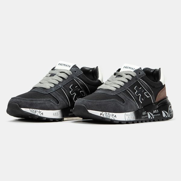 Premiata Lander Black Grey Brown pm-19891-41 фото