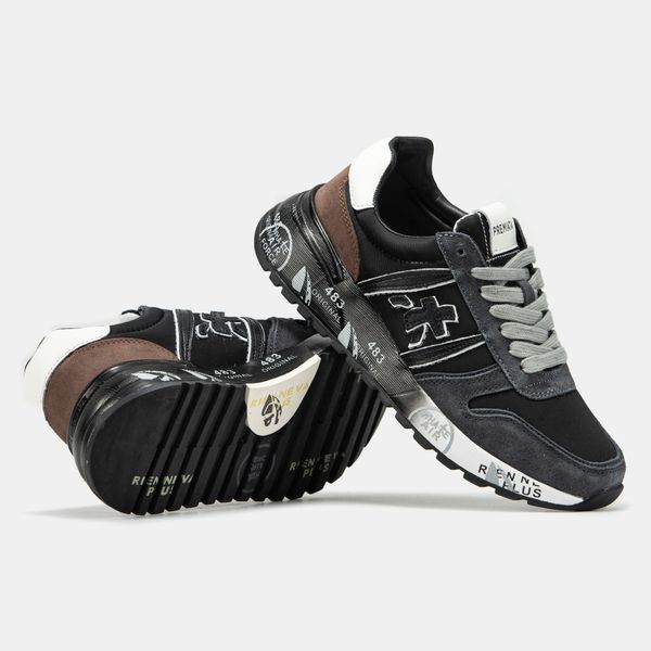 Premiata Lander Black Grey Brown pm-19891-41 фото