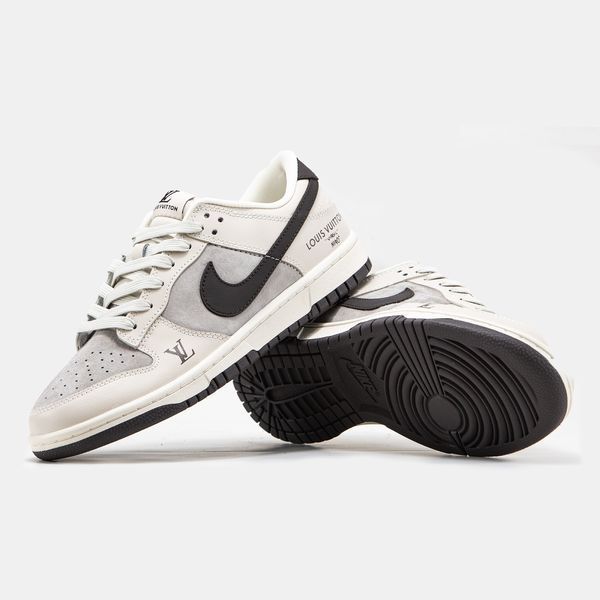 Nike SB Dunk Low x Louis Vuitton Grey Black nk-14687-36 фото