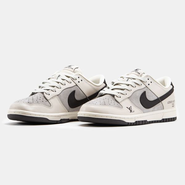 Nike SB Dunk Low x Louis Vuitton Grey Black nk-14687-36 фото