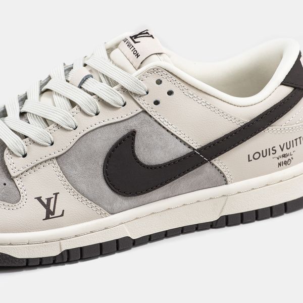 Nike SB Dunk Low x Louis Vuitton Grey Black nk-14687-36 фото