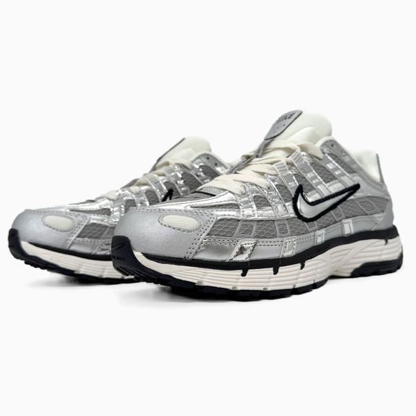 Nike P-6000 White Silver Black nk-17041-36 фото