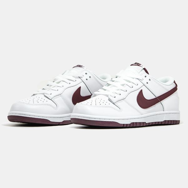Nike SB Dunk Low White Bordo nk-12951-40 фото