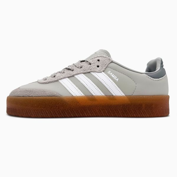Adidas Samba XLG Grey White Platform ad-21436-36 фото