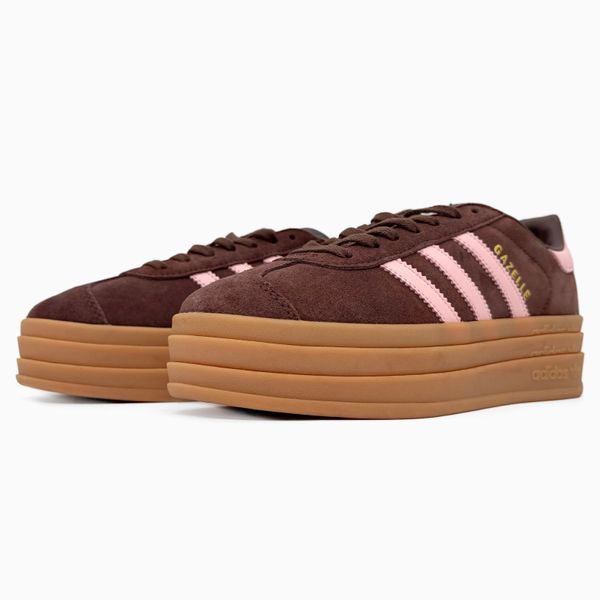 Adidas Gazelle Bold Platform Brown Pink ad-19401-36 фото