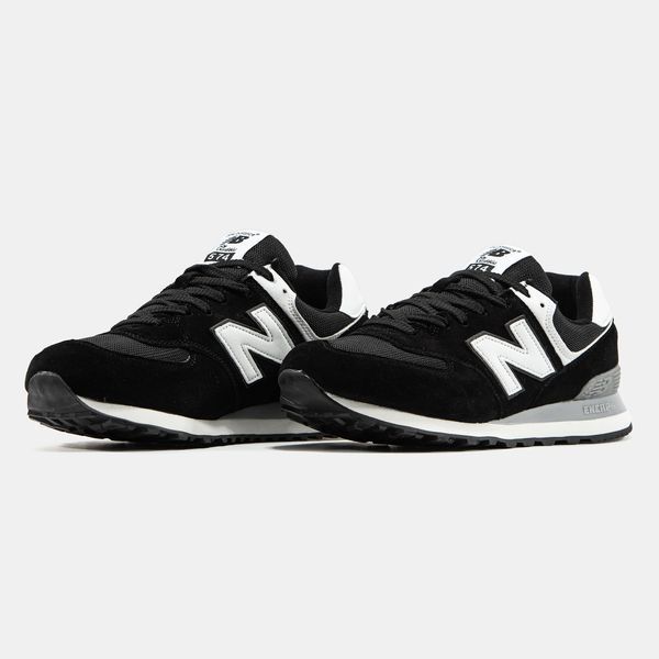 New Balance 574 Black White nb-25767-41 фото