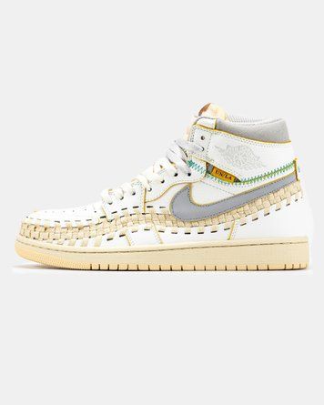 Nike Air Jordan 1 Retro x Union L.A White Beige Grey jd-14813-42 фото