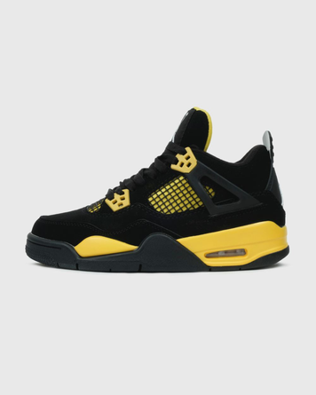 Nike Air Jordan 4 Retro Thunder Black Yellow jd-10061-36 фото