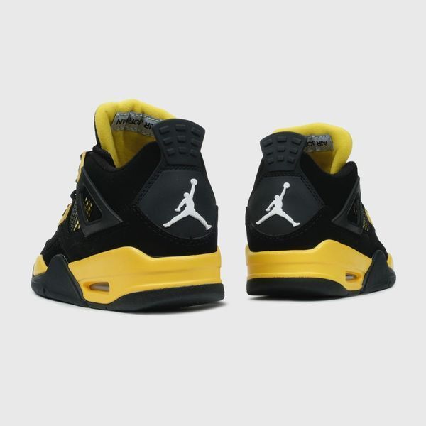 Nike Air Jordan 4 Retro Thunder Black Yellow jd-10061-36 фото