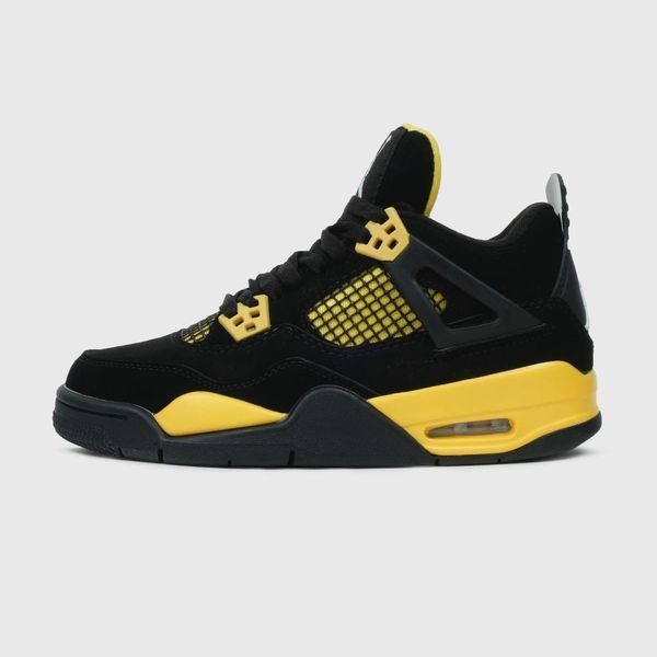 Nike Air Jordan 4 Retro Thunder Black Yellow jd-10061-36 фото