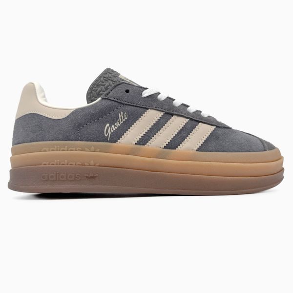 Adidas Gazelle Bold Grey Beige White Gum ad-17052-37 фото