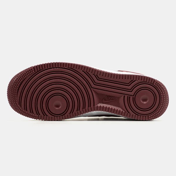 Nike Air Force 1 Low White Bugrundy nk-23988-41 фото