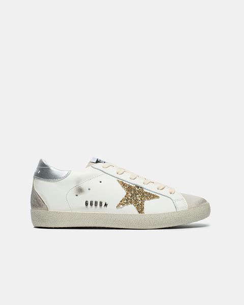 Golden Goose Super-Star Sneakers With Golden Glitter gg-26610-36 фото