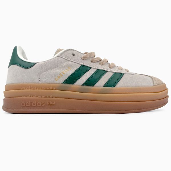 Adidas Gazelle Bold Platform Grey Green ad-16437-37 фото