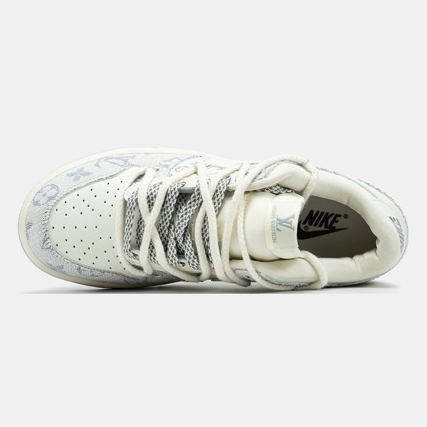 Nike SB Dunk Low x Louis Vuitton White Blue nk-19470-36 фото