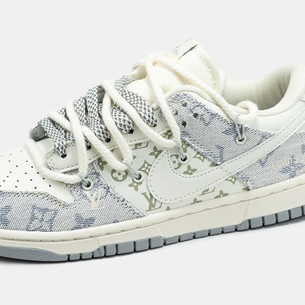 Nike SB Dunk Low x Louis Vuitton White Blue nk-19470-36 фото