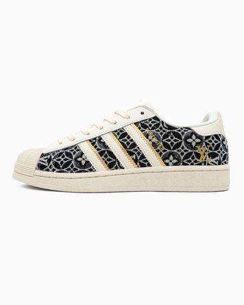Adidas Superstar x Louis Vuitton Beige Black ad-23383-36 фото