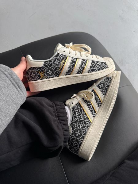 Adidas Superstar x Louis Vuitton Beige Black ad-23383-40 фото