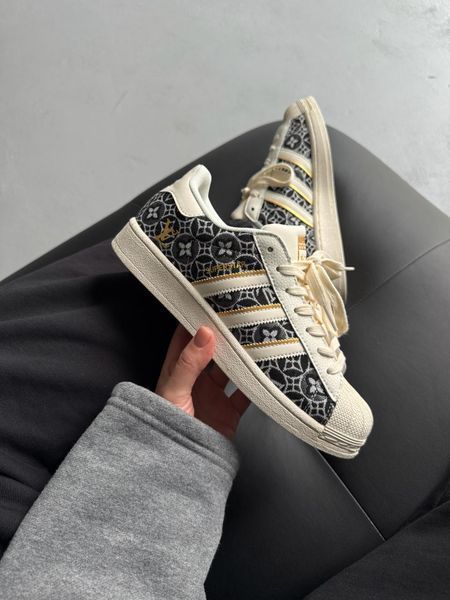 Adidas Superstar x Louis Vuitton Beige Black ad-23383-40 фото