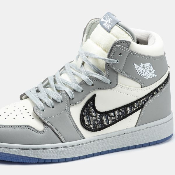 Nike Air Jordan 1 Retro x Dior White Grey jd-03002-36 фото