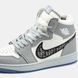 Nike Air Jordan 1 Retro x Dior White Grey jd-03002-36 фото 6