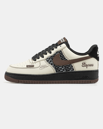 Nike Air Force 1 x Supreme Beige Brown nk-24171-43 фото